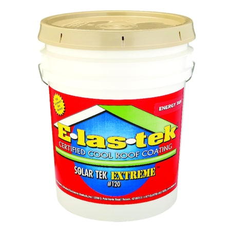 E-Las-Tek Smooth Energy Tan Acrylic Elastomeric Roof Coating 5 gal 120ET/5